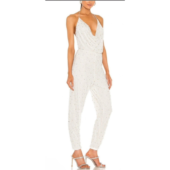 New Retroféte Skylar Jumpsuit White Size S Sold Out Online - Picture 5 of 8